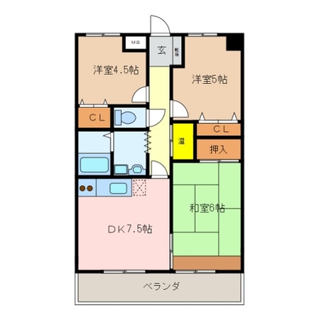 松阪駅 徒歩8分 2階の物件間取画像